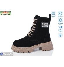 Черевики жіночі на зиму (6 пар р.36-41) чорний  "HENGJI-ELENA"