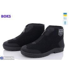 Черевики чоловічі на зиму (6 пар р.41-45) чорний  "Roks"