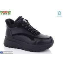 Кросівки жіночі на зиму (8 пар р.36-41) чорний  "HENGJI-ELENA"