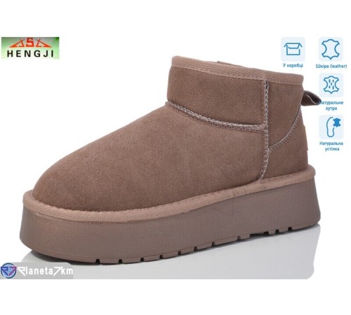 Уггі жіночі на зиму (6 пар р.36-40) коричневий "HENGJI-ELENA" Уггі жіночі на зиму (6 пар р.36-40) коричневий "HENGJI-ELENA"