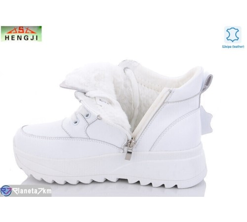 Черевики жіночі на зиму (8 пар р.36-41) білий  "HENGJI-ELENA"