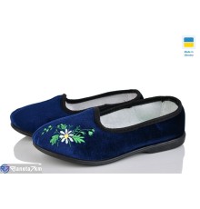 Тапки жіночі на весну/осінь (8 пар р.37-41) синій  "Korka"