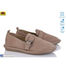 Туфлі жіночі на весну/осінь (8 пар р.36-41) коричневий  "Mei De Li"