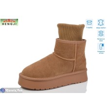Уггі жіночі на зиму (6 пар р.36-40) коричневий  "HENGJI-ELENA"