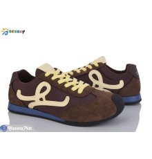 Дитячі кросівки на весну/осінь (8 пар р.35-40) коричневий  "Bessky-Kellaifeng"