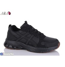 Кросівки на весну/осінь (8 пар р.36-41) чорний  "Aba"