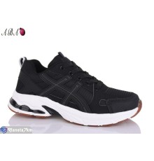 Кросівки на весну/осінь (8 пар р.36-41) чорний  "Aba"