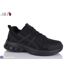 Кросівки на весну/осінь (8 пар р.36-41) чорний  "Aba"