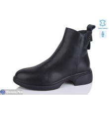 Черевики жіночі на весну/осінь (8 пар р.36-41) чорний  "KULIBABA"