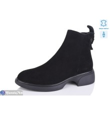 Черевики жіночі на весну/осінь (8 пар р.36-41) чорний  "KULIBABA"