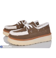 Туфлі жіночі на зиму (8 пар р.36-41) коричневий  "LOREDANA"
