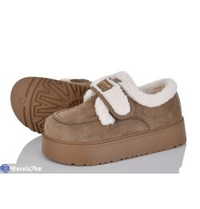 Туфлі жіночі на зиму (8 пар р.36-41) коричневий  "LOREDANA"