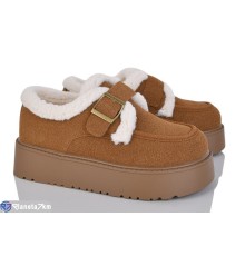 Туфлі жіночі на зиму (8 пар р.36-41) коричневий  "LOREDANA"