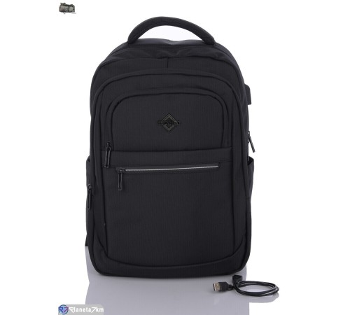 Чоловічий рюкзак 47*30*15 см,  чорний  "BESTBAG"