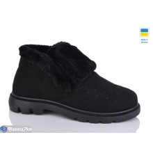 Черевики жіночі на зиму (8 пар р.38-42) чорний  "Korka"