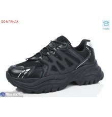 Кросівки жіночі на весну/осінь (8 пар р.36-41) чорний  "QQ&Панда"