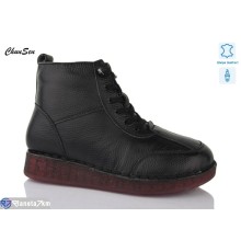 Черевики жіночі на зиму (8 пар р.37-42) чорний  "Chunsen"