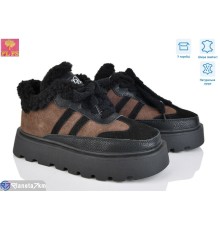 Черевики жіночі на зиму (6 пар р.36-40) коричневий  "PLPS"