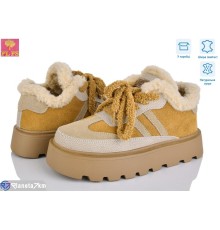 Черевики жіночі на зиму (6 пар р.36-40) коричневий  "PLPS"