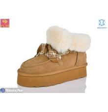 Уггі жіночі на зиму (6 пар р.36-41) camel  "PLPS"