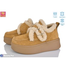 Черевики жіночі на зиму (6 пар р.36-40) коричневий  "PLPS"