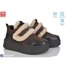 Черевики жіночі на зиму (6 пар р.36-40) коричневий  "PLPS"