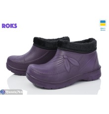 Калоші жіночі на зиму (8 пар р.37-41) фіолетовий  "Roks"