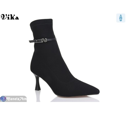 Черевики жіночі на весну/осінь (6 пар р.36-40) чорний "Vika" Черевики жіночі на весну/осінь (6 пар р.36-40) чорний "Vika"