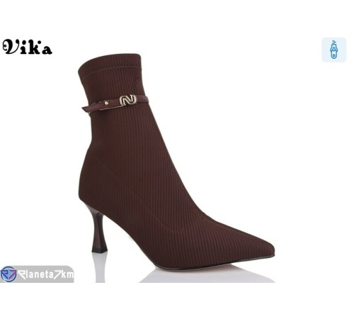 Черевики жіночі на весну/осінь (6 пар р.36-40) коричневий "Vika" Черевики жіночі на весну/осінь (6 пар р.36-40) коричневий "Vika"