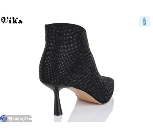 Черевики жіночі на весну/осінь (6 пар р.36-40) чорний "Vika" Черевики жіночі на весну/осінь (6 пар р.36-40) чорний "Vika"