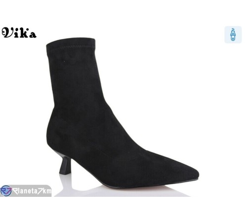 Черевики жіночі на весну/осінь (6 пар р.36-40) чорний "Vika" Черевики жіночі на весну/осінь (6 пар р.36-40) чорний "Vika"