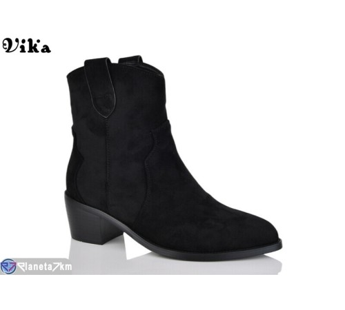 Черевики жіночі на весну/осінь (6 пар р.36-40) чорний "Vika" Черевики жіночі на весну/осінь (6 пар р.36-40) чорний "Vika"