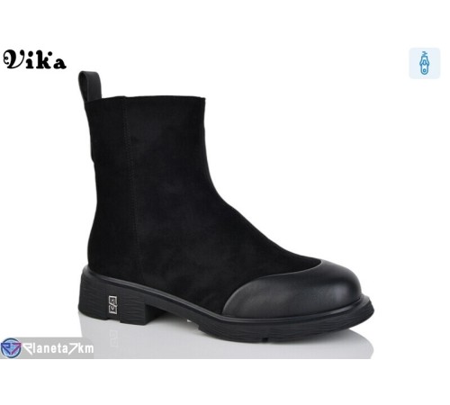 Черевики жіночі на весну/осінь (6 пар р.36-40) чорний "Vika" Черевики жіночі на весну/осінь (6 пар р.36-40) чорний "Vika"