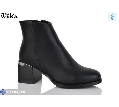 Черевики жіночі на весну/осінь (6 пар р.36-40) чорний  "Vika"