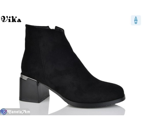 Черевики жіночі на весну/осінь (6 пар р.36-40) чорний "Vika" Черевики жіночі на весну/осінь (6 пар р.36-40) чорний "Vika"