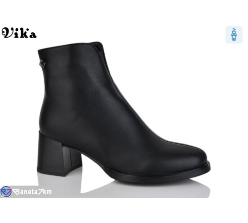 Черевики жіночі на весну/осінь (6 пар р.36-40) чорний  "Vika"