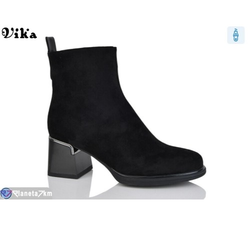 Черевики жіночі на весну/осінь (6 пар р.36-40) чорний  "Vika"