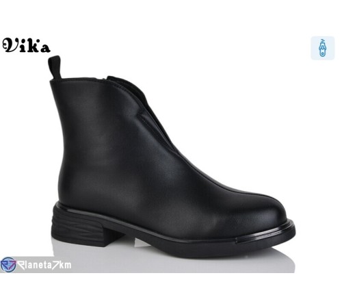 Черевики жіночі на весну/осінь (6 пар р.36-40) чорний "Vika" Черевики жіночі на весну/осінь (6 пар р.36-40) чорний "Vika"