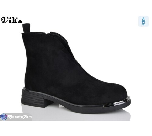 Черевики жіночі на весну/осінь (6 пар р.36-40) чорний  "Vika"