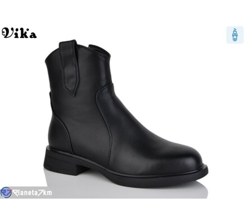 Черевики жіночі на весну/осінь (6 пар р.36-40) чорний  "Vika"