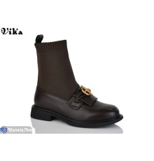 Черевики жіночі на весну/осінь (6 пар р.36-40) коричневий  "Vika"