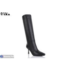 Чоботи жіночі на весну/осінь (6 пар р.36-40) чорний  "Vika"