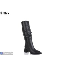 Чоботи жіночі на весну/осінь (6 пар р.36-40) чорний  "Vika"