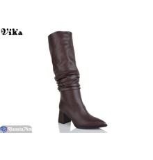 Чоботи жіночі на весну/осінь (6 пар р.36-40) коричневий  "Vika"