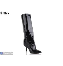 Чоботи жіночі на весну/осінь (6 пар р.36-40) чорний  "Vika"