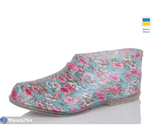 Калоші жіночі на весну/осінь (6 пар р.37-42) блакитний  "LOTTOS" Калоші жіночі на весну/осінь (6 пар р.37-42) блакитний  "LOTTOS"