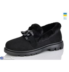 Туфлі жіночі на зиму (8 пар р.37-41) чорний  "LOTTOS"