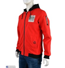 Куртка чоловіча на весну/осінь (5 шт. р.сетка S-2XL) червоний  "Mirella"