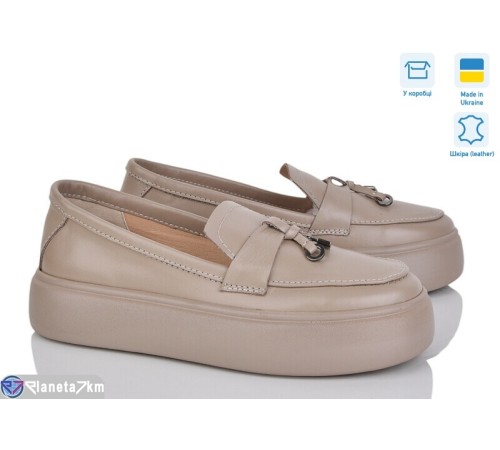 Туфлі жіночі на весну/осінь (6 пар р.36-40) коричневий  "Linda"