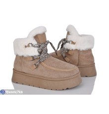 Уггі жіночі на зиму (8 пар р.36-41) коричневий  "LOREDANA"